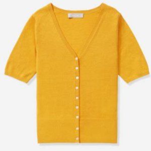 Everlane Cotton Merino Short Sleeve Cardigan nwot